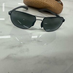 Maui Jim Black Aviator Sunglasses